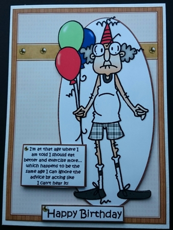 Gus advice for getting older quick card by Sue Soules