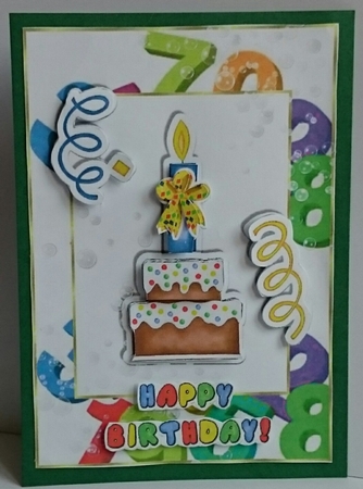 Birthday Celebration Card Topper by Sue Soules