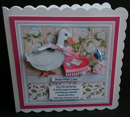 GOOSE GIFT 8x8 Decoupage & Verse Mini Kit by Sue Soules