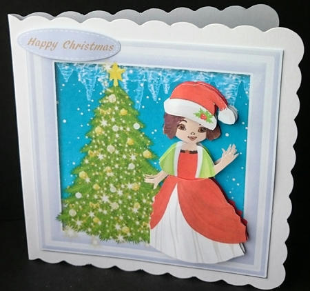 Christmas Princess and tree 2,  by Sue Soules