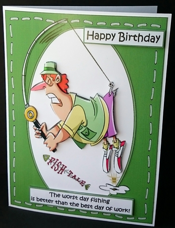 Stan loves fishing  by Sue Soules
