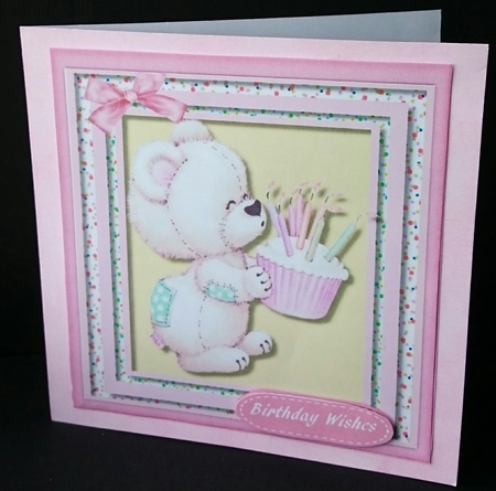Little Tess with Her Cupcake Birthday  by Sue Soules