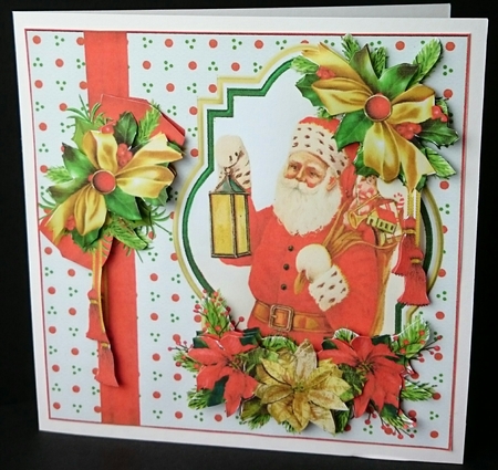 8x8 Vintage Santa choice of toppers mini kit by Sue Soules
