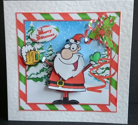 Merry blitzmas Santa by Sue Soules