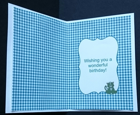 Getting older stinks - skunk birthday insert by Sue Soules