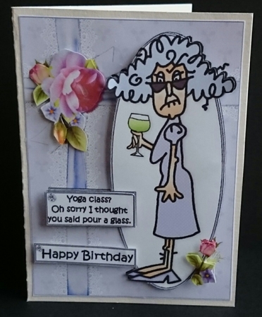 Stella and the yoga class quick card by Sue Soules