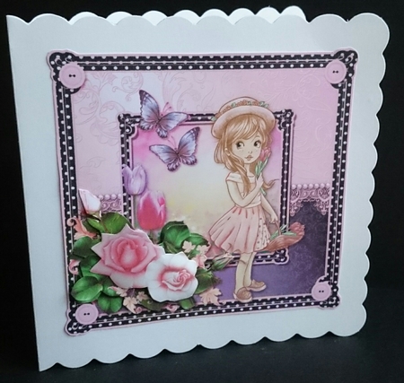 Tulip Sweetie 8X8 Topper by Sue Soules