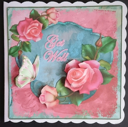 Mini Kit- Get Well -  Roses #1 by Sue Soules