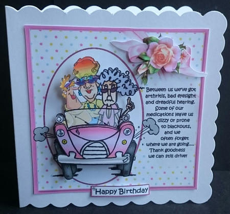 8x8 Stella and friends getting older and driving mini kit by Sue Soules