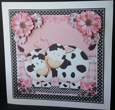 COW 8x8 Card Front Sheet 1 by Sue Soules