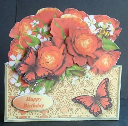 Flame Roses - Over the Edge Card Mini Kit by Sue Soules