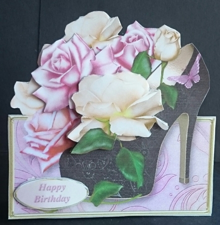 Rose Shoe - Over the Edge Card Mini Kit by Sue Soules