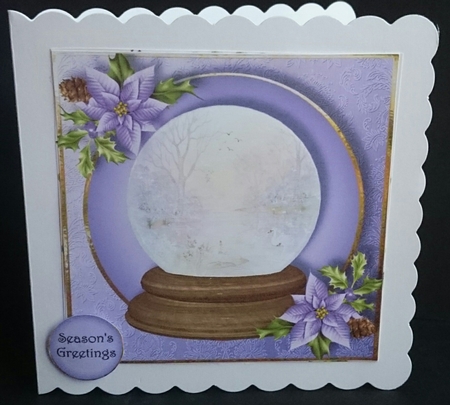 Scenic Snowglobe - Frosty Morning 8x8 by Sue Soules