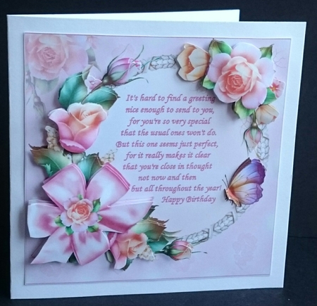 8x8 spring roses with verse mini kit by Sue Soules