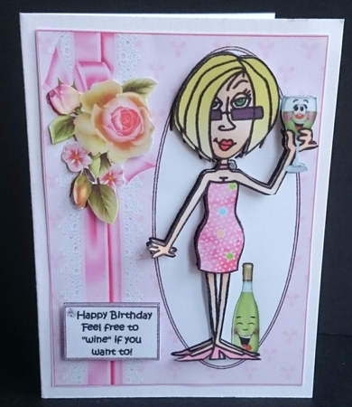 J.J can wine for her birthday choice of captions  by Sue Soules
