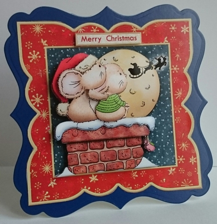 THE MAGIC OF CHRISTMAS 7x7 Card Topper & Decoupage Mini Kit by Sue Soules