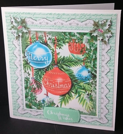 Beautiful Greeting on a Script Mat  by Sue Soules