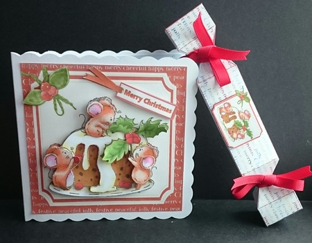 7x7 Christmice pudding mini kit by Sue Soules