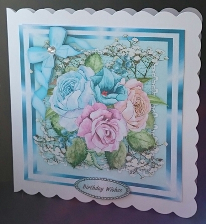 Beautiful Mixed Roses and Bell Flowers by Sue Soules