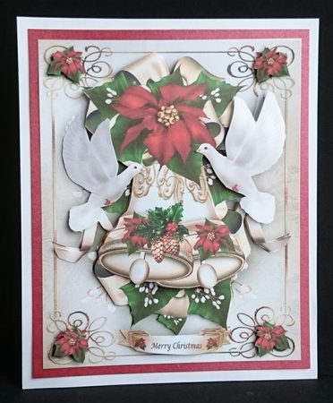 Christmas White Dove With Jingle Bells Mini Kit by Sue Soules