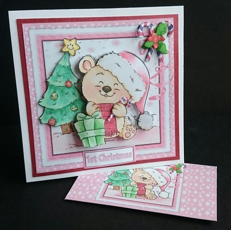 7x7 Christmas for the little ones girl mini kit by Sue Soules
