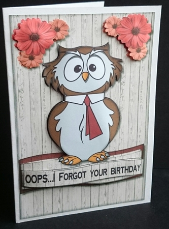 Belated Birthday Owl by Sue Soules