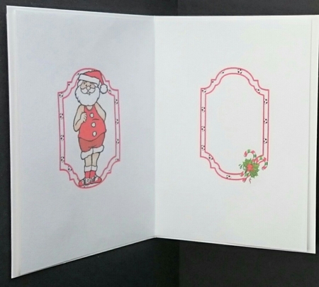 Football crazy Santa insert by Sue Soules