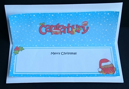 Large DL Merry Christmas from CANTERBURY insert by Sue Soules