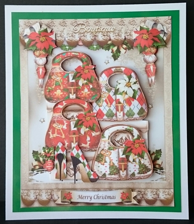 Festive Christmas Ladies Boutique Card Mini Kit by Sue Soules