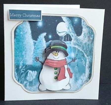 Happy snowman by Sue Soules
