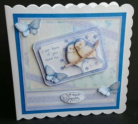 Im Here If You Need Me 8x8 Sympathy Decoupage & Insert Mini Kit by Sue Soules