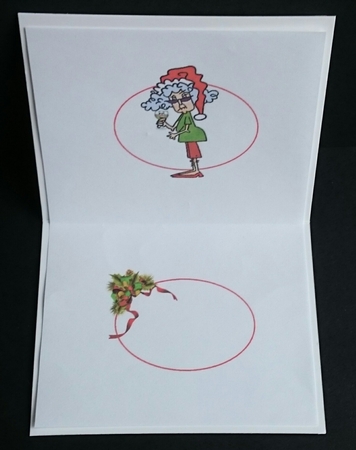 Stella has help with the Christmas spirit  insert by Sue Soules