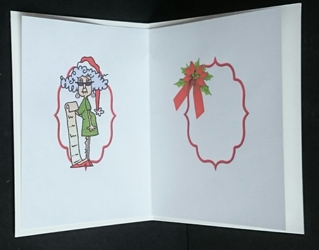 Stella tweets Santa insert by Sue Soules
