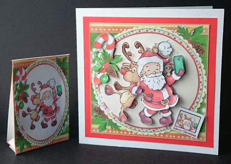 Santa and friends take a selfie mini kit by Sue Soules