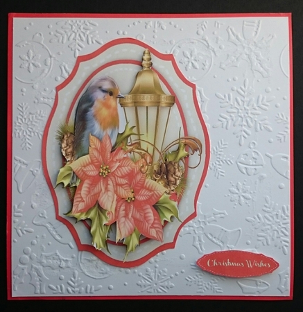 Christmas  Robin and Lantern  by Sue Soules
