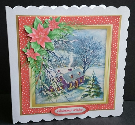 Beautiful Scene with Poinsettias by Sue Soules