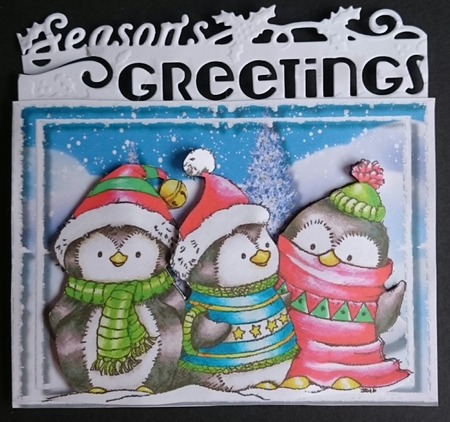 A5 Three Chilly Penguins by Sue Soules
