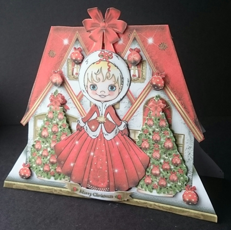 Christmas House with Cute Christmas Girl Mini Kit by Sue Soules