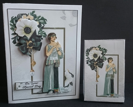 Vintage Gatsby lady mono chrome mini kit 2 by Sue Soules