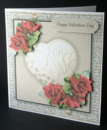 Beautiful Gold  Kiss me Heart and Red  love Roses by Sue Soules