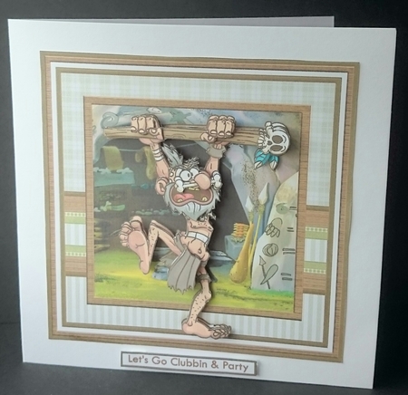 WITCH DOCTOR 8x8 Get Well or Birthday Decoupage & Insert Mini Kit by Sue Soules