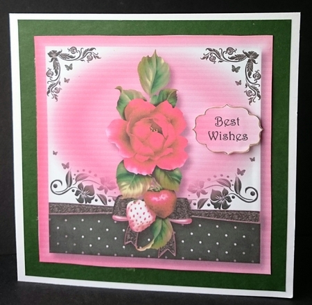 The Gift Of The Strawberry Rose 8x8 by Sue Soules