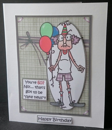 Gus is 60/70 thats fake news quick card by Sue Soules