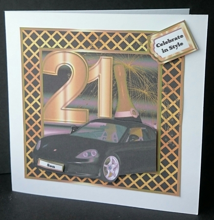 Special Birthday Sports Car - Age 21 by Sue Soules