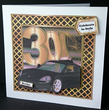 Special Birthday Sports Car - Age 30 by Sue Soules
