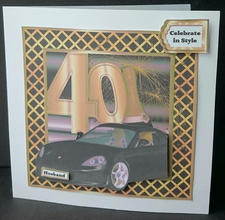Special Birthday Sports Car - Age 40 by Sue Soules