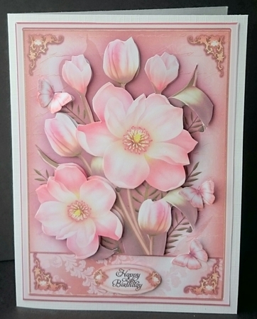 Pink Magnolia Card Mini Kit by Sue Soules