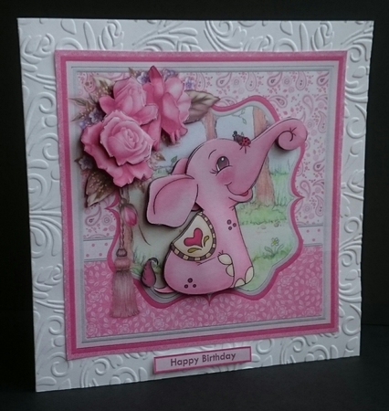 ELLIES FRIEND 8x8 Decoupage & Insert Mini Kit by Sue Soules