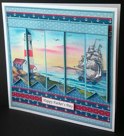 SAILING SHIP 7.5 Alphabet and Age Quick Card Kit Create Any Name by Sue Soules