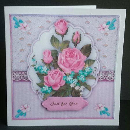 Beautifu Spray of Pink Roses  by Sue Soules